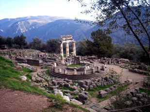 The sanctuary of Athena at Delphi